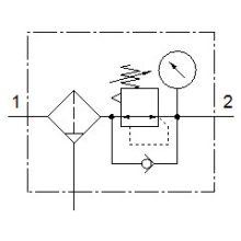 MS6-LFR-1/2-D6-E-P-M-AG-BAR-B  Nyomásszabályzó szelep